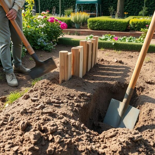 Jak głęboko zakopać palisadę, aby była stabilna i dobrze oddzielała rabaty
