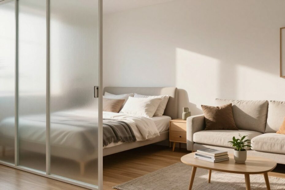 Jak oddzielić sypialnię od salonu – zdjęcia