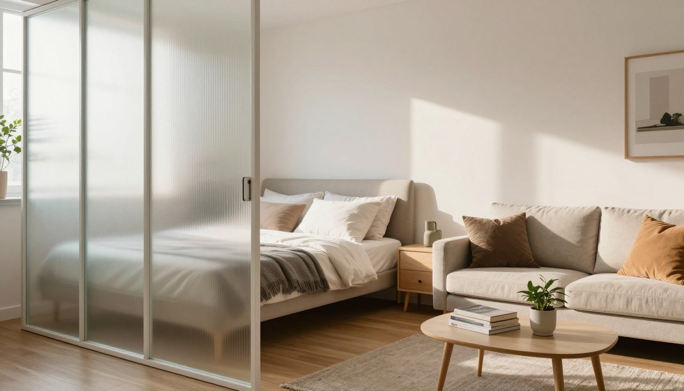 Jak oddzielić sypialnię od salonu – zdjęcia