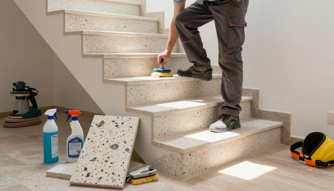 Jak odnowić schody z lastryko