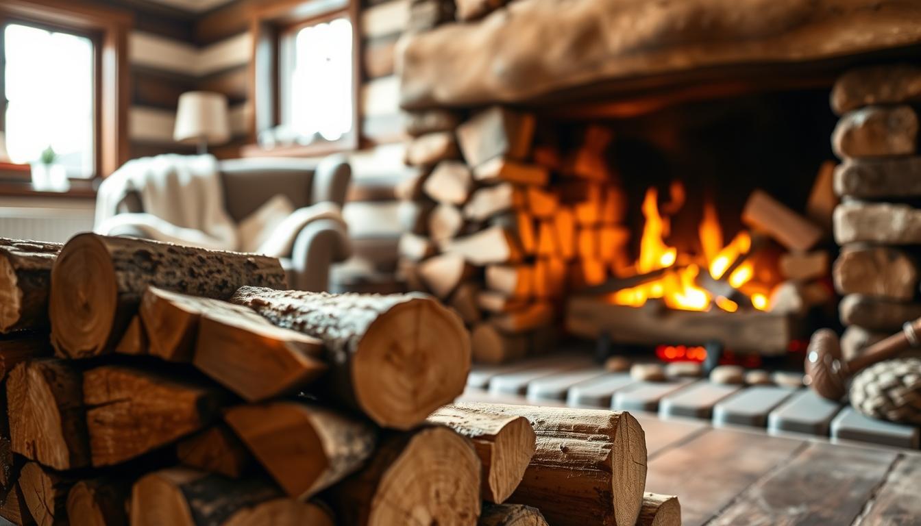 Jak układać drewno w kominku