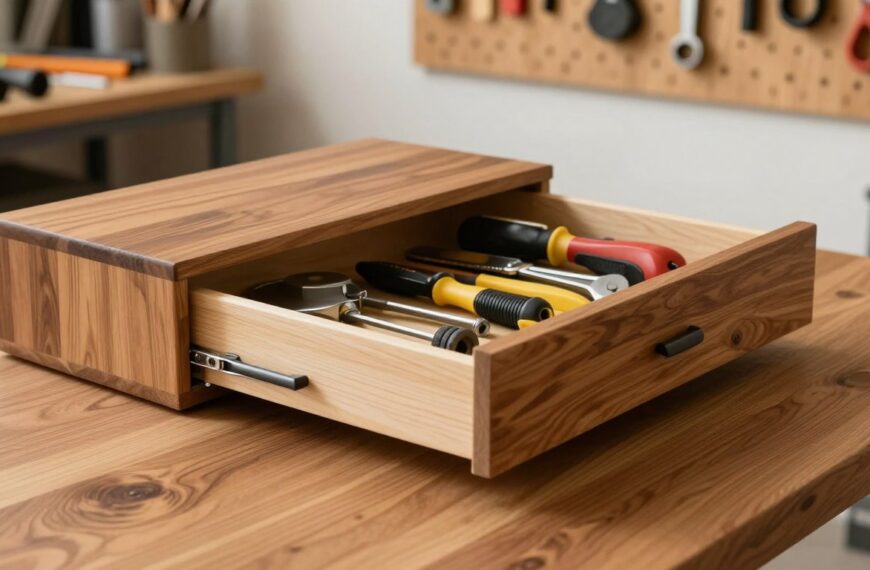 Jak zrobić szufladę do stołu warsztatowego, aby zwiększyć wygodę i porządek