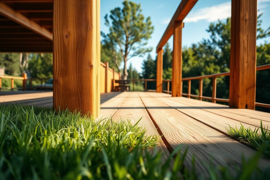 Jak zrobić taras drewniany na słupach