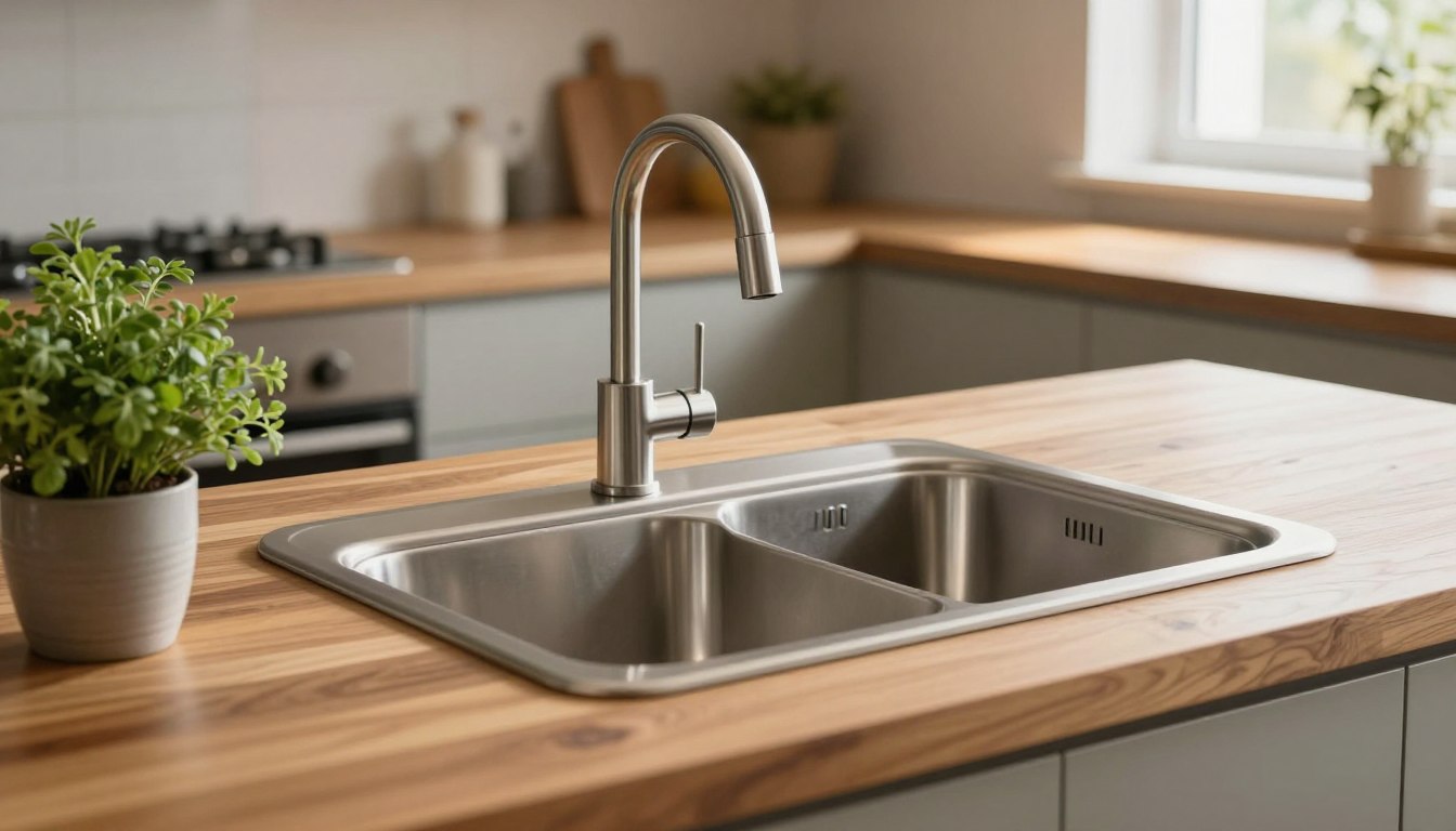 Jaki zlewozmywak do drewnianego blatu